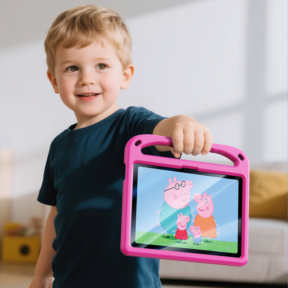 Детский чехол розового цвета на планшет iPad Air 11 (2024-) и Pro 11 (2024-), серия Puff Series Case от Dux Ducis