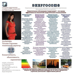 Энергоаудит (энергопаспорт и отчет по результатам энергетического обследования) и разработка программы энергосбережения крупного  промышленного предприятия