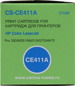 Картридж Cactus CS-CE411A Cyan для HP LJ Pro 300 M351 / Pro 400 M451