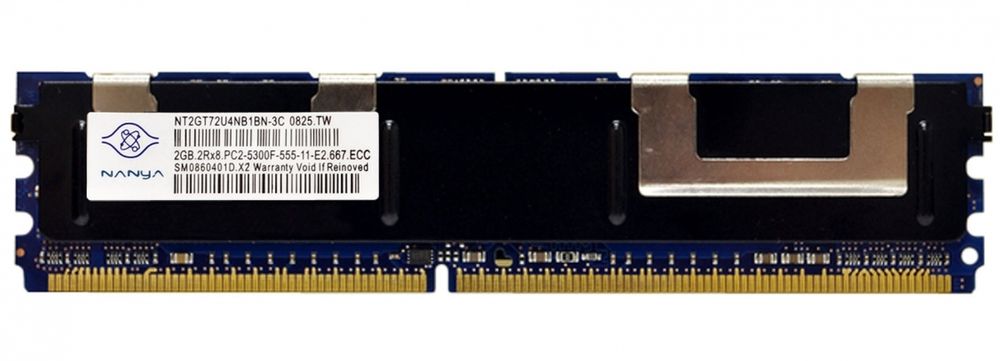 Оперативная память Nanya 2GB DDR2 PC2-5300F-555-11-?E2 FBD RAM NT2GT72U4NB1BN-3C