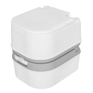 Биотуалет портативный пластмассовый(24л,высота посадочного места440мм,клапан сброса давления,смыв-помпа,карман с крышкой для бумаги) ISMA ISMA-PT24-1