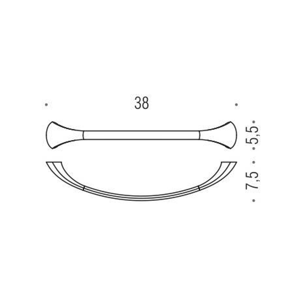 Полотенцедержатель 38см Colombo Link  B2409, хром