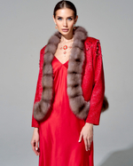 Жакет с меховой отделкой "Княжна"