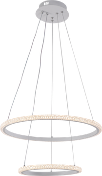 Подвесная светодиодная люстра 82W 3000К-6000K 6388/2 WHT белый Profit Light