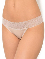 Трусики-слипы с кружевным пояском Dolce Cinture (Размер: L) (Цвет: телесный)