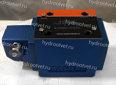 4WMM10G10 -  Гидрораспределитель Ду 10 с ручным управлением, схема G (64), возврат - пружинный