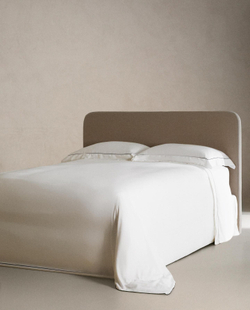 Zara Home - Атласная простыня с подолом, черный, 160x280 см