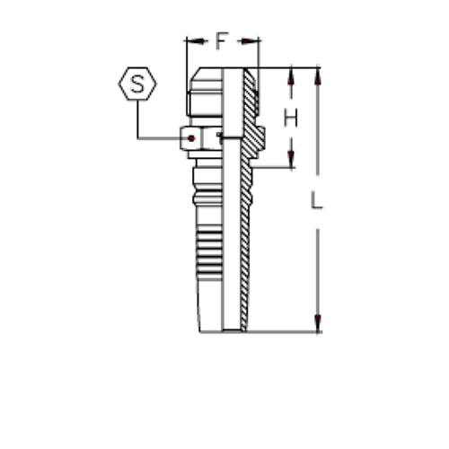 Фитинг DN 20 JIC (Ш) 1.5/16 Interlock