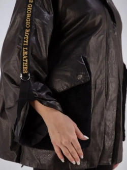 Куртка кожаная натуральная трансформер