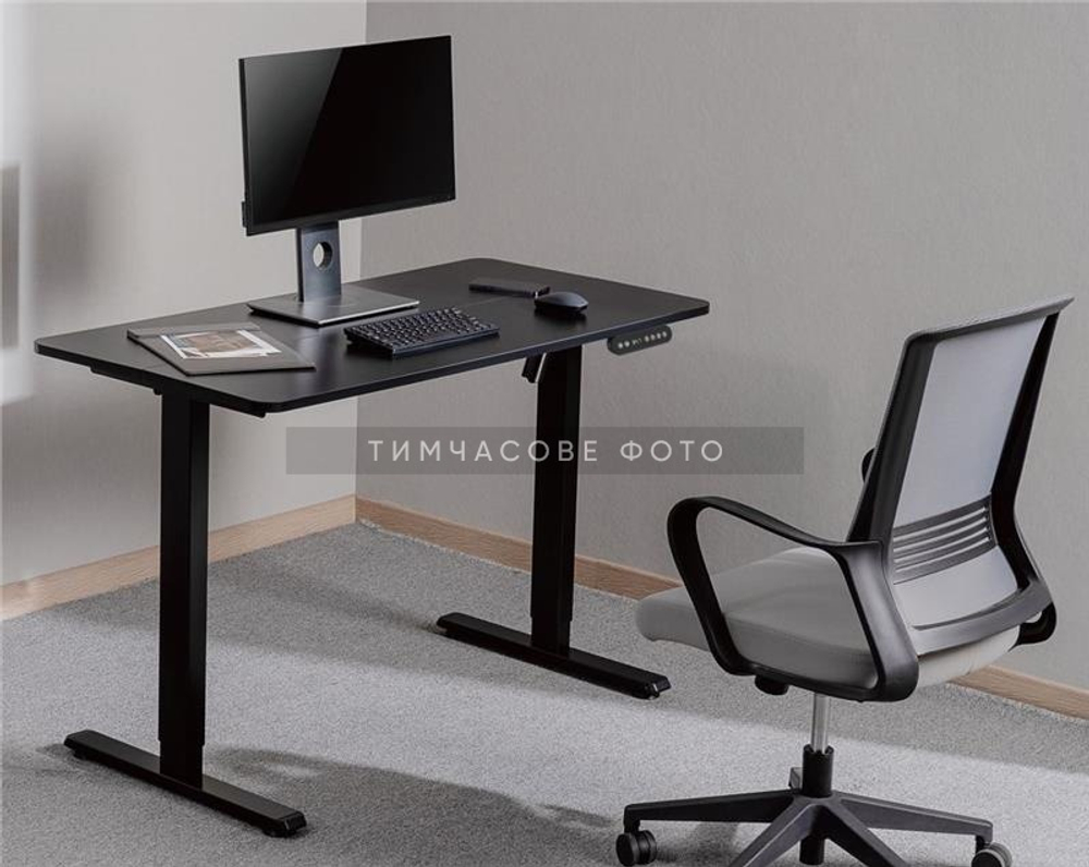 Компьютерный стол 2E MOTORIZED, 120x60x73 см, черный