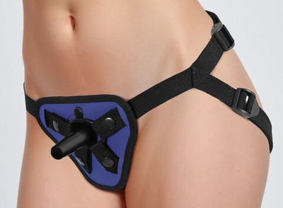 Синий универсальный пояс с 2 видами фиксации (Цвет: синий)