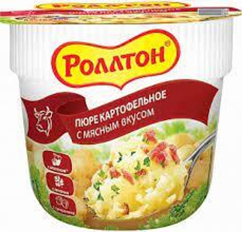 Ролтон Пюре Картофельное с Мясным Вкусом 40г