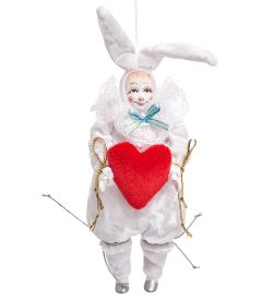 РусКукла RK-810/1 Кукла подвесная «Зайчик с сердцем»