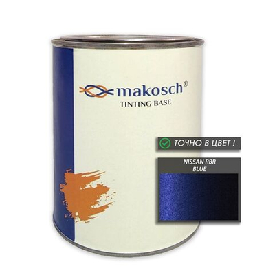 Автоэмаль makosch/NISSAN RBR, Базовая эмаль. синий, перламутр, 800мл.