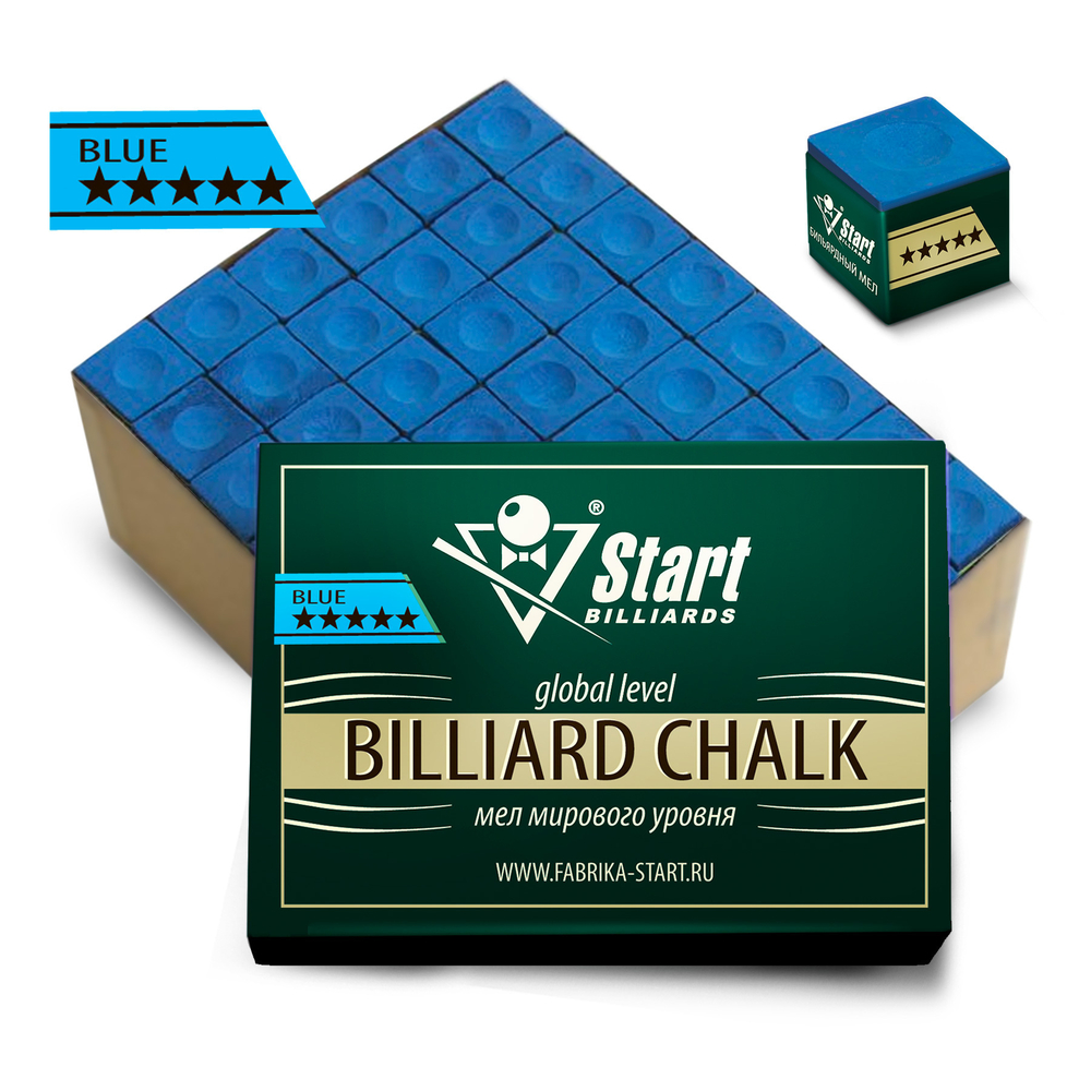 Мел Startbilliards 5 звезд синий (144шт)