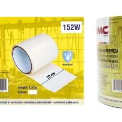 Лента водонепроницаемая ремонтная ПВХ 10смх1.52м (белая) WMC TOOLS WMC-152W
