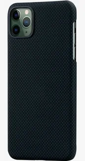 Кевларовый Чехол Pitaka Для Apple IPhone 11 Pro Max, Черно-Серый ( Шахматное Плетение ) KI1102M