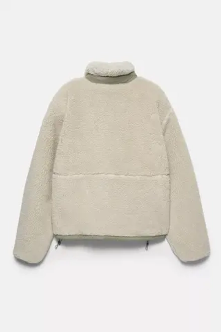 PULL&BEAR Куртка из искусственного меха, песочный