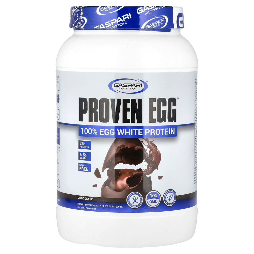 Gaspari Nutrition, Proven Egg™, 100% протеин из яичного белка, шоколад, 900 г (2 фунта)