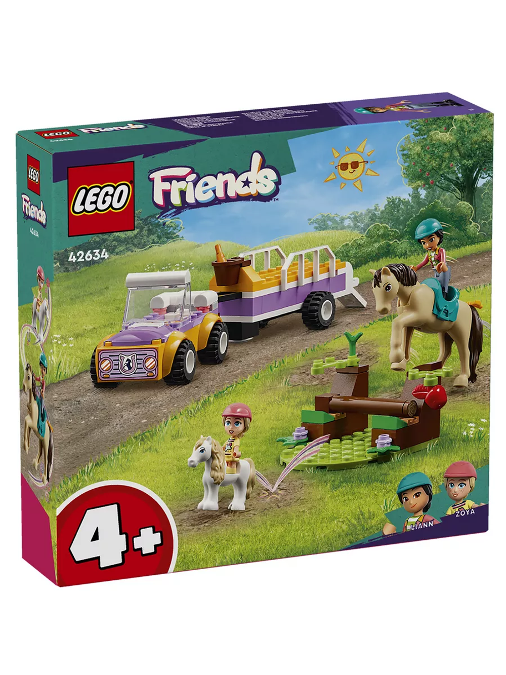 LEGO Friends 42634 — трейлер для лошадей и пони, конный клуб