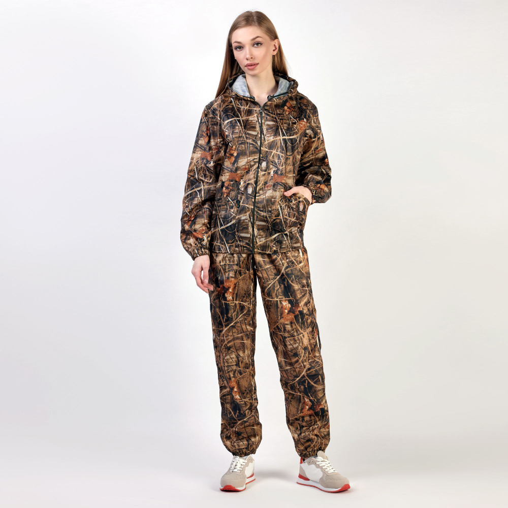 Костюм для активного отдыха Prival Ветровлагозащитный, женский, кмф Осока