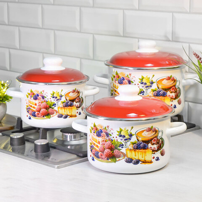 Набор кастрюль "Чизкейк" №02