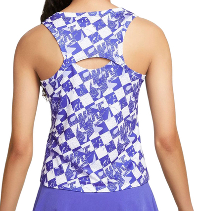 Женский топ теннисный Nike Court Dri-Fit Fall Victory Tank - lapis/black