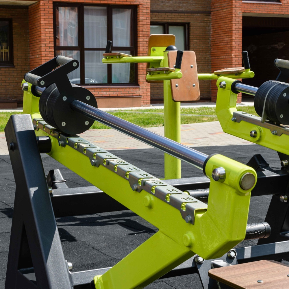 Force-2800 Уличный тренажер Жим лежа с переменной нагрузкой ZAVODSPORTA