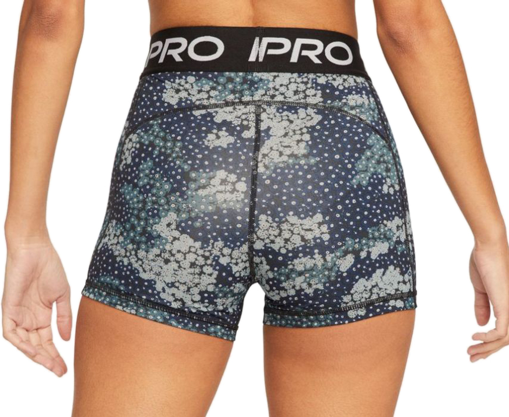 Женские Шорты теннисные Nike Pro Dri-Fit Short 3in W - aviator grey/black/white