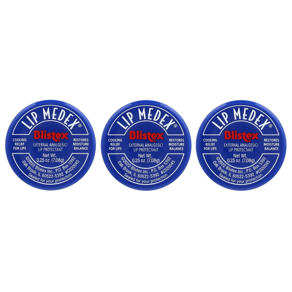 Blistex, Lip Medex®, 3 баночки по 7,08 г (0,25 унции)