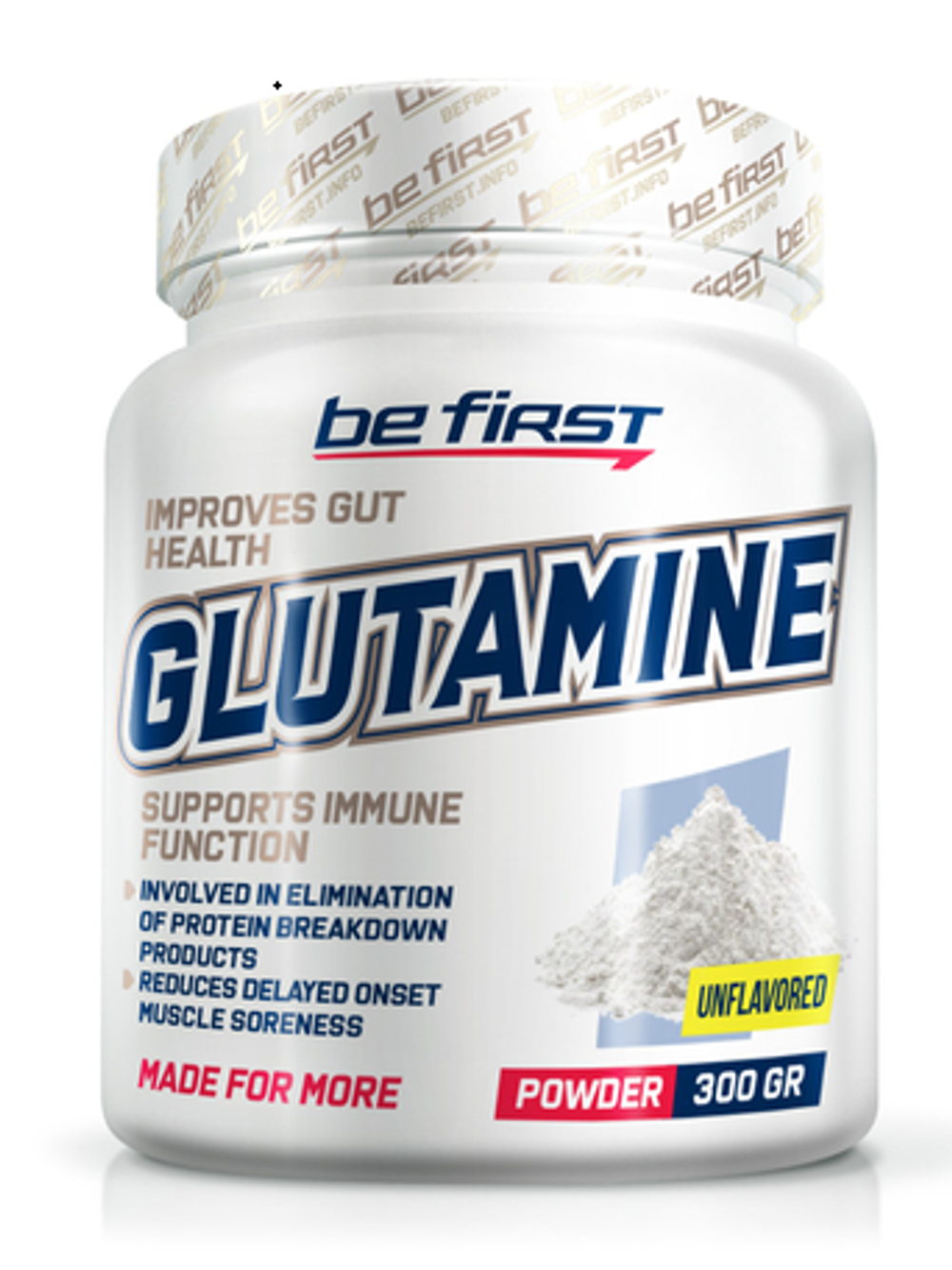 Be First Glutamine powder натуральный (300 гр.)