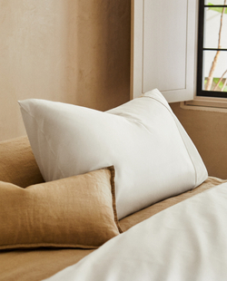 ZARA HOME (300 НИТЕЙ) НАВОЛОЧКА ИЗ ХЛОПКА ПЕРКАЛЬ, БЕЛЫЙ