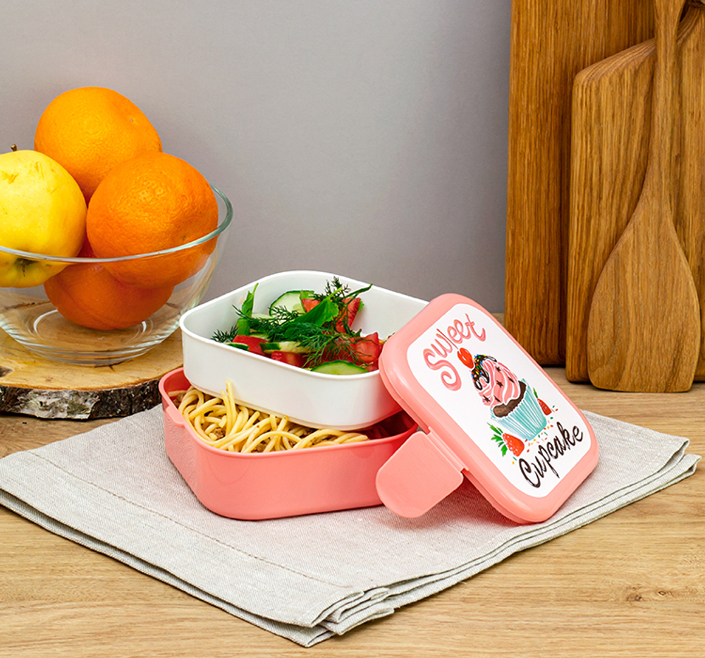 Контейнер для обеда (0,4+0,4л)