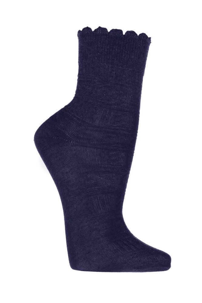 С744 темно-синий меланж носки женские