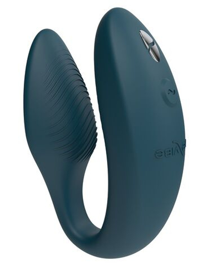 Зеленый вибратор для пар We-Vibe Sync 2 с пультом ДУ