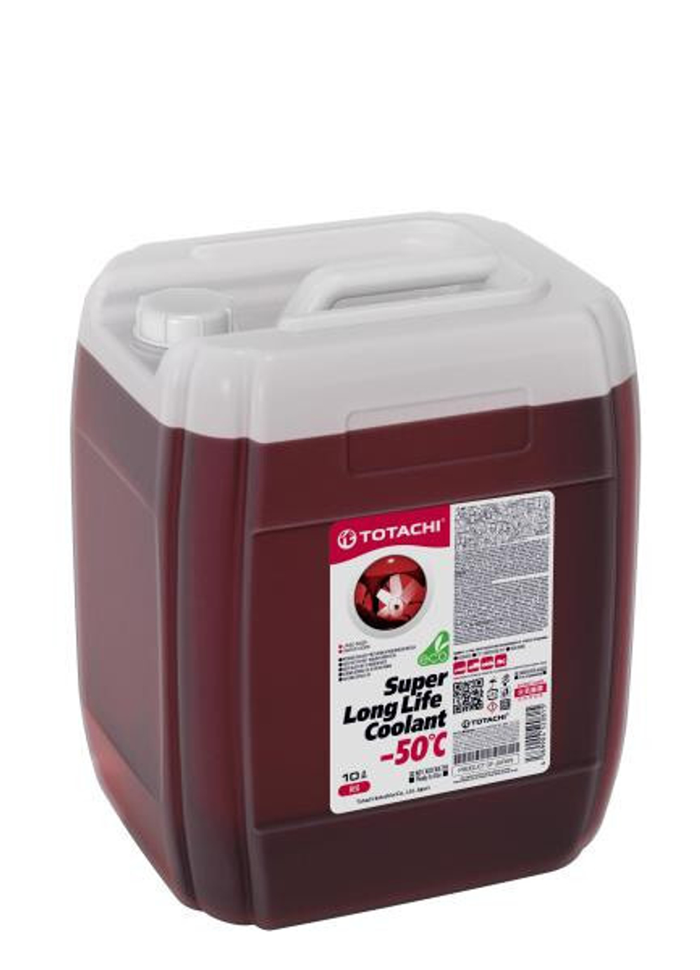 Антифриз красный TOTACHI SUPER LONG LIFE COOLANT Red -50C 10л