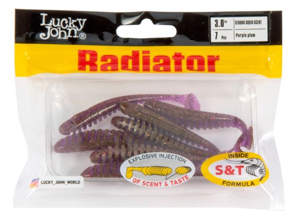 Виброхвосты съедобные LJ Pro Series RADIATOR 3.0&quot;(7,5 см), цв. S14, 7 шт.