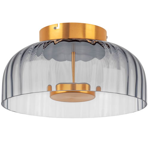 809061 Люстра CELESTA LED 1х12W 600LM ЗОЛОТО/ДЫМЧАТЫЙ 3000K