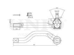 Наконечник рулевой правый UNIO SSP-10030
