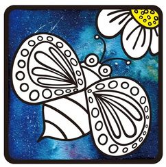 Пчелка-аппликация цветной фольгой, MH001