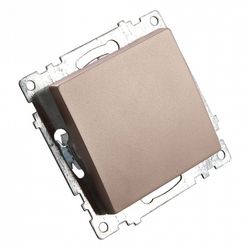 Переключатель перекрестный одноклавишный без рамки Stekker Катрин 49179