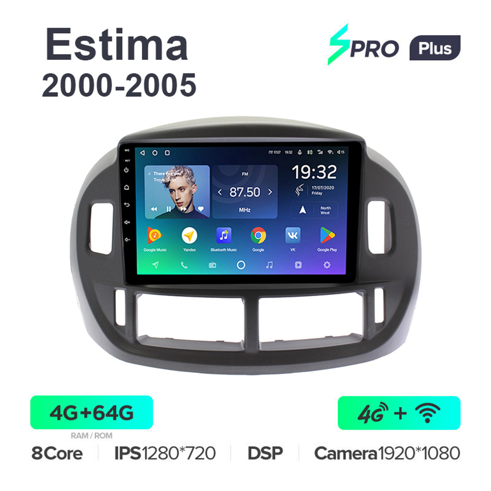 Teyes SPRO Plus 9"для Toyota Estima 2000-2005