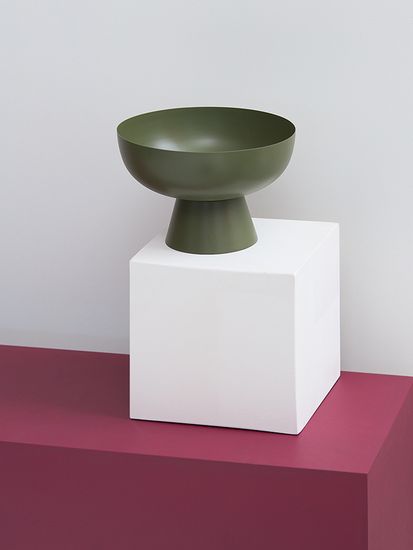 Блюдо на ножке vivlend, D21 см, морские водоросли