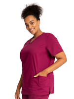 Топ медицинский женский Cherokee WW620, винный, 2XL