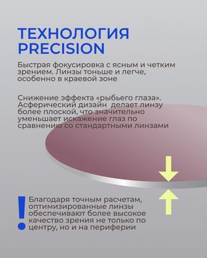 Фотохромная офисная линза Zeiss RX Officelens Plus BG DV Plus Platinum UV 1.6 Burgundy