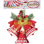 Украшение новогоднее «Звонкое трио» 17,5*20 см, Красный