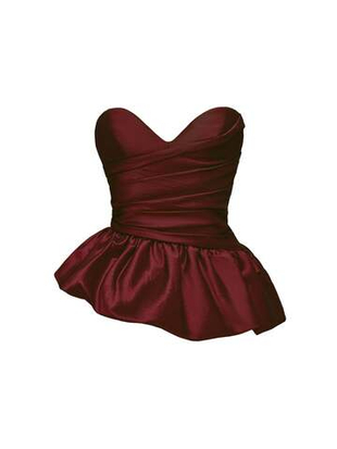 Драпированный корсетный топ с рюшем