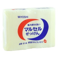 Мыло для точечного застирывания стойких загрязнений Miyoshi Laundry Soap Bar 4x140г