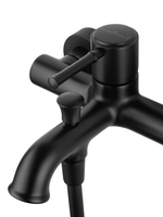 Смеситель для ванны с душем WONZON & WOGHAND TOR, Черный матовый (WW-88037073-MB)