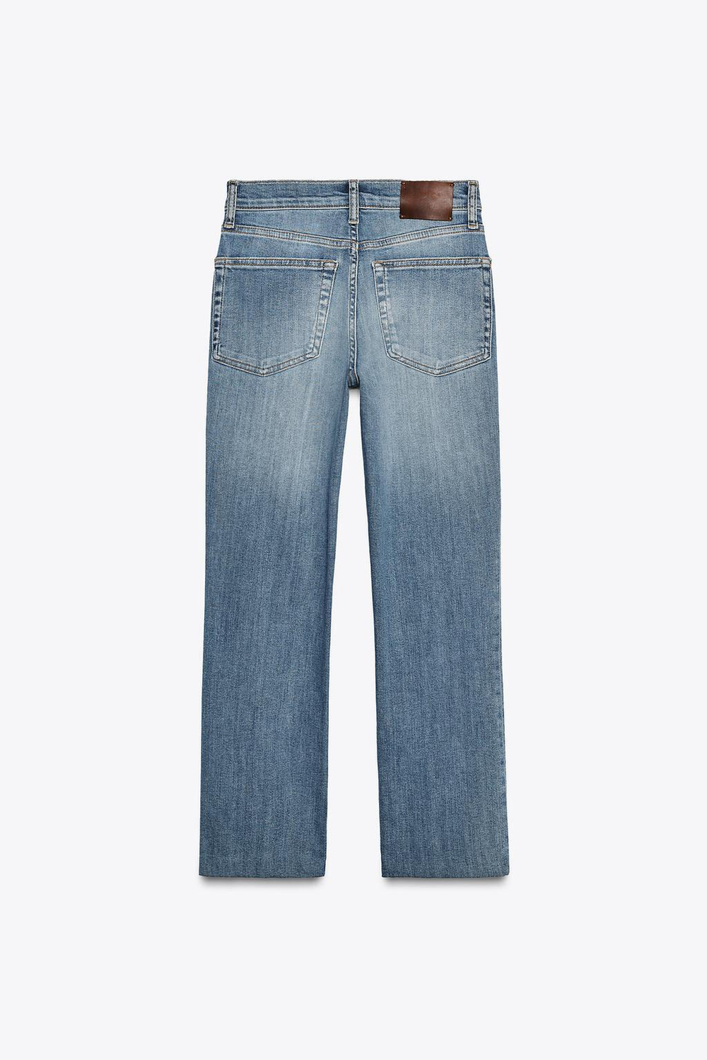 Джинсы bootcut cropped с высокой посадкой — zw collection